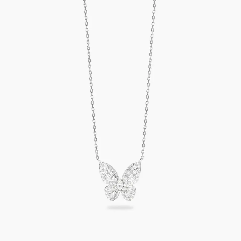Girocollo Con Farfalla In Pavé Zirconi Battito D ali