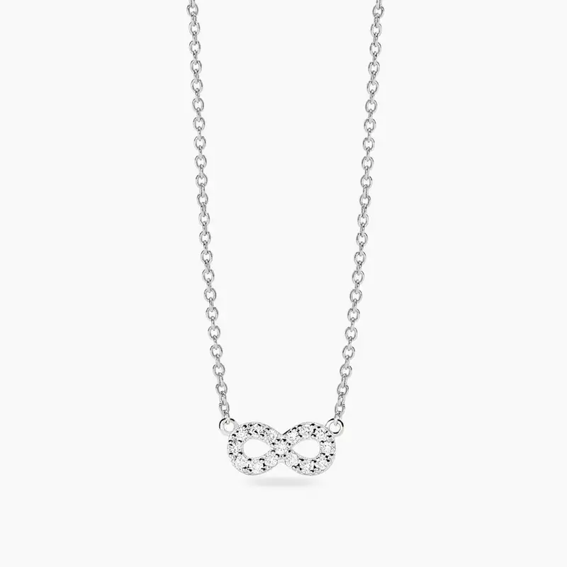 Girocollo Con Infinito In Diamanti Lab-grown 0,009 Carati
