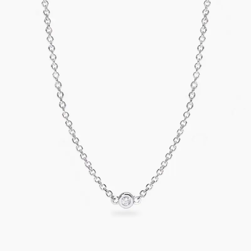 Girocollo Con Punti Luce In Diamante Lab-grown My Diamond