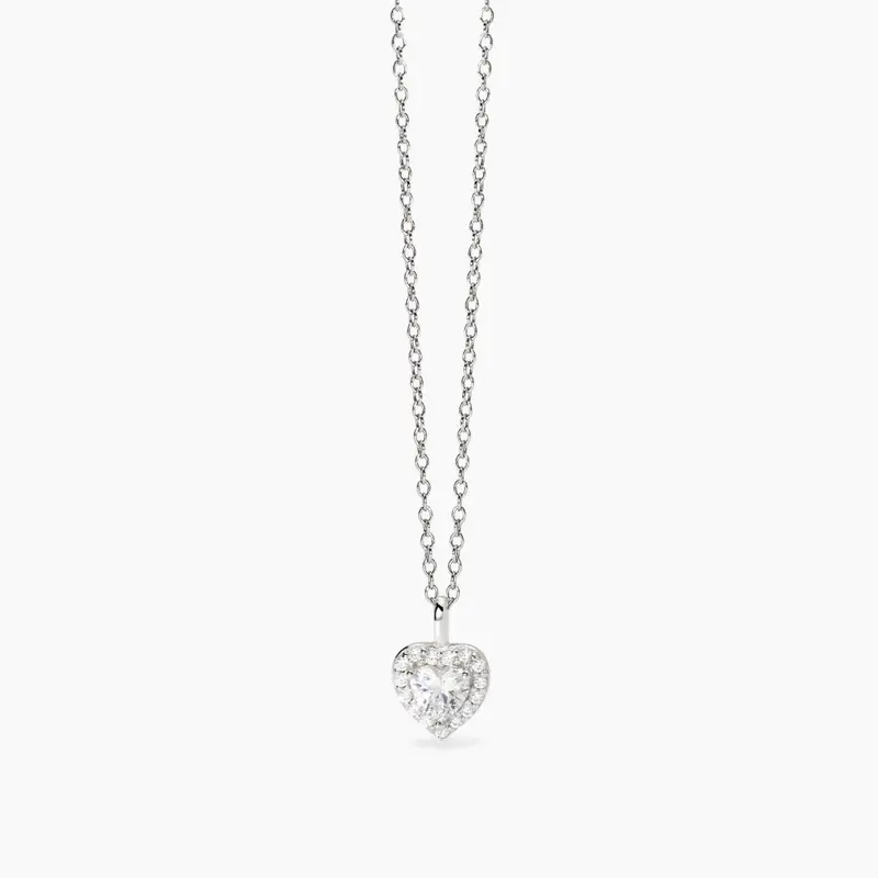 Girocollo In Argento Con Ciondolo A Forma Di Cuore Love Affair