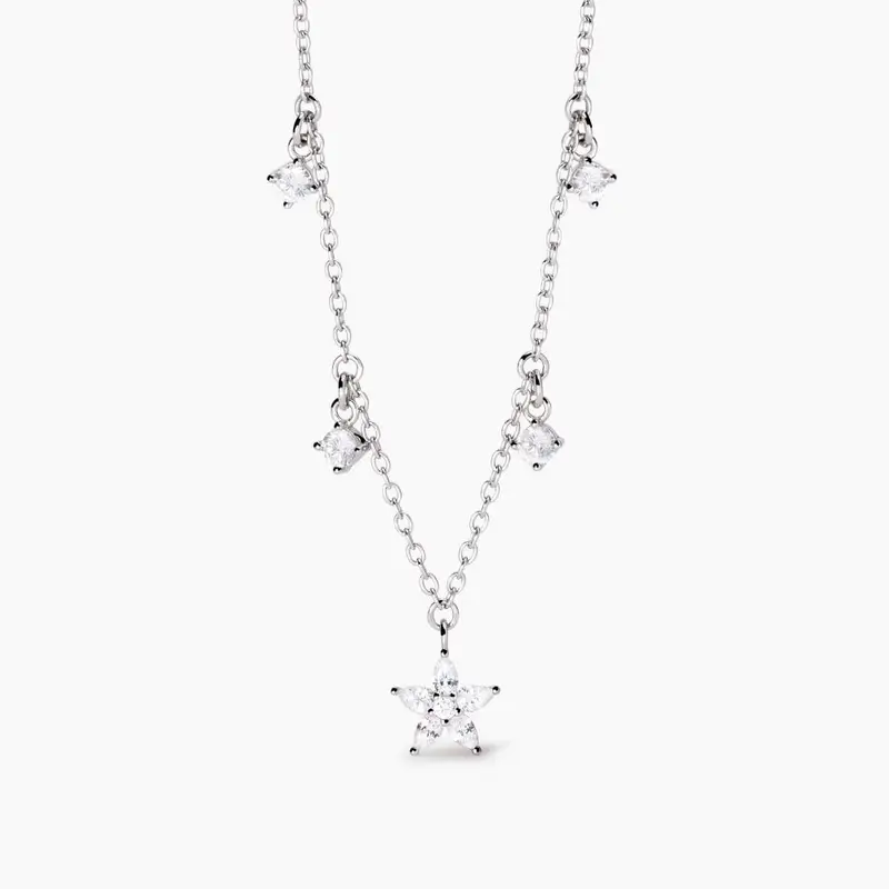 Girocollo In Argento Con Ciondolo Fiore Incantesimo