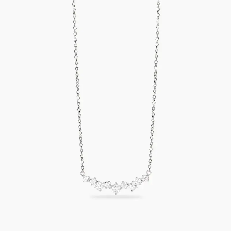 Girocollo In Argento Con Elemento In Zirconi Bella Di Notte