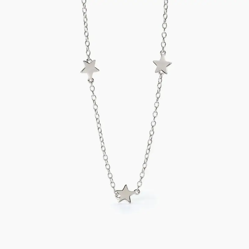 Girocollo In Argento Con Stelle Stella Stellina