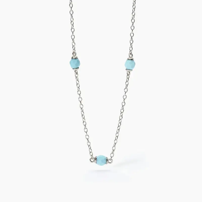 Girocollo In Argento Con Turchese Dream Stone