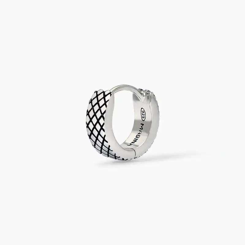 Orecchino A Cerchio In Argento Monomania