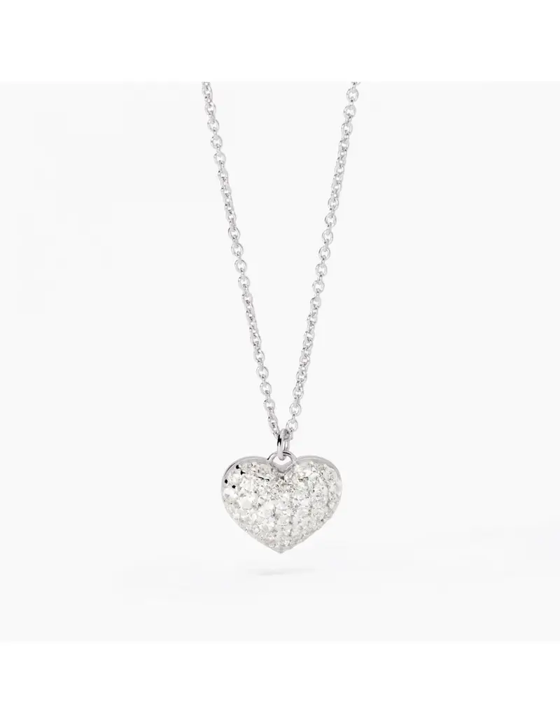 Girocollo MABINA Gesto D'Amore 553709 in argento 925 pendente cuore con cristalli bianchi