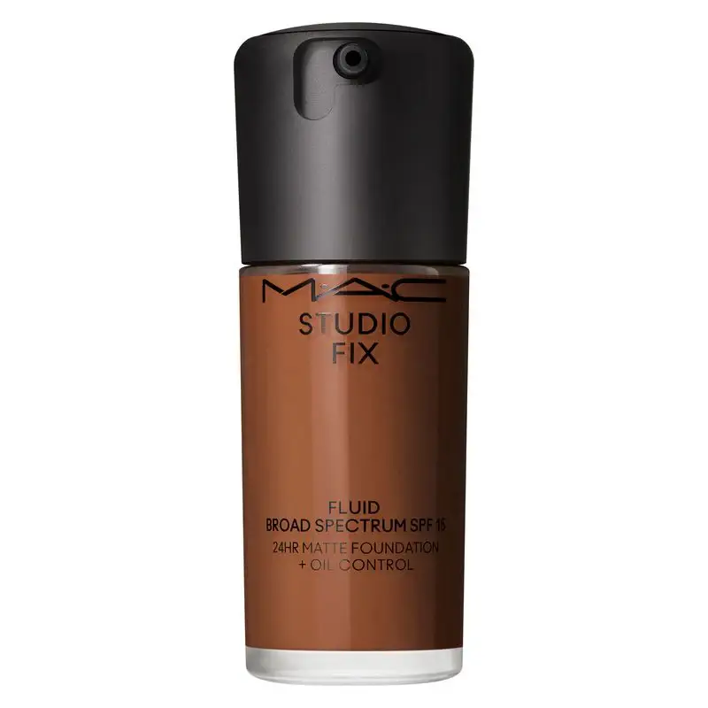 Mac Studio Fix Fluid Spf 15 - Fondotina Soft-Matte, Effetto Seconda Pelle, Coprenza Naturale Fino A 24 Ore Nw48 (30 Ml)