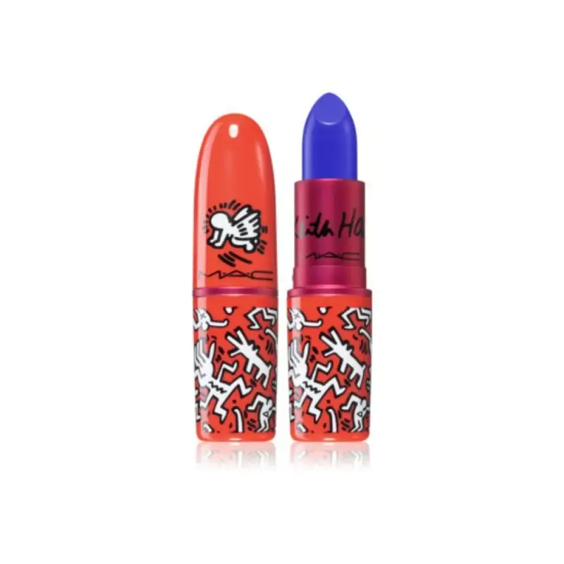MAC Viva Glam X Keith Haring rossetto crema lunga durata Canal blu 3 g