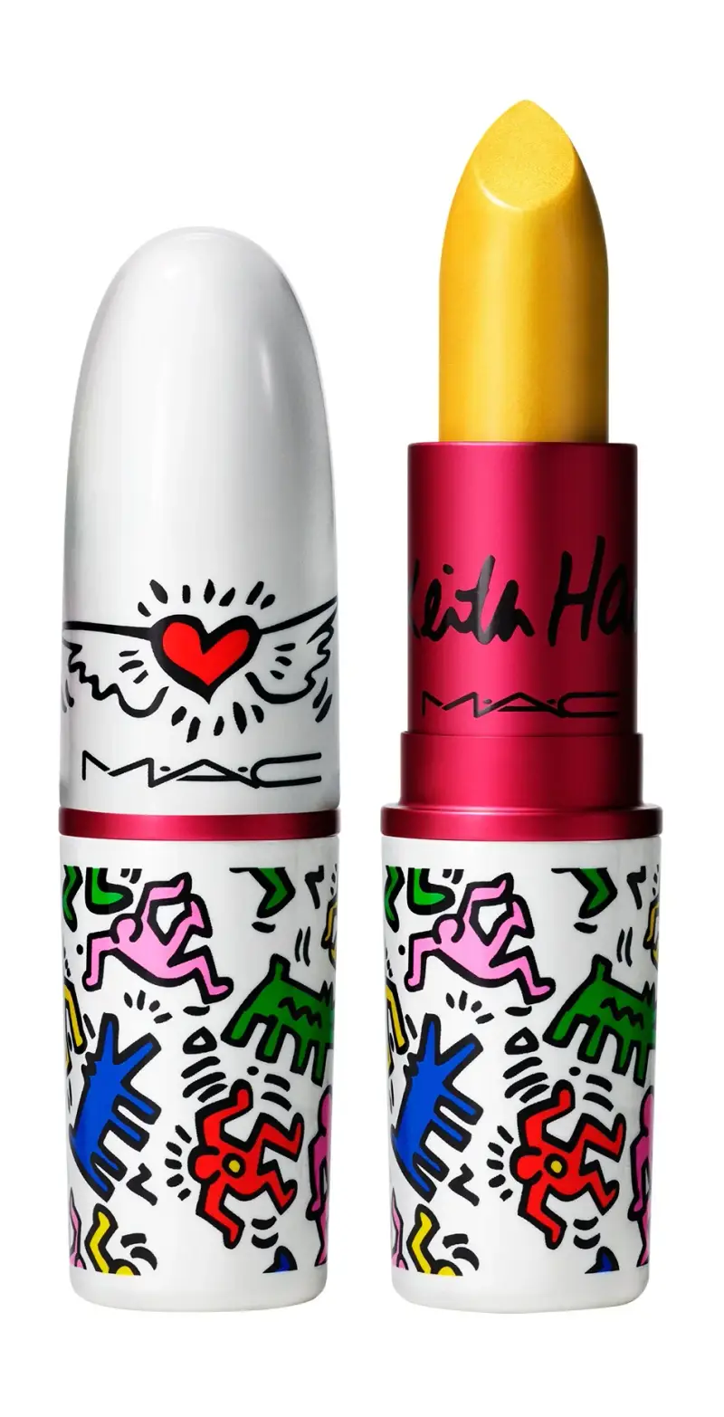 MAC Viva Glam X Keith Haring rossetto crema lunga durata giallo 3 g