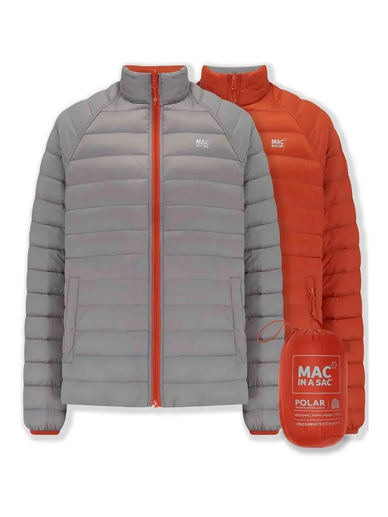 Giacca Polare Down Rev Arancione