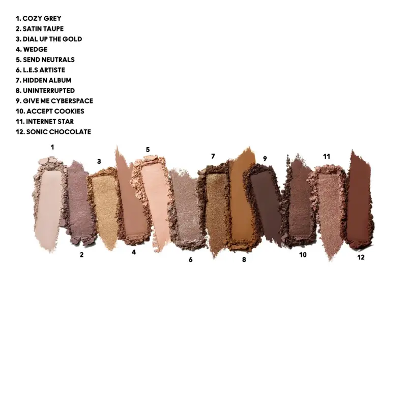 Ombretti Connect In Colour Eye Shadow Palette Unfiltered Nudes - Ombretti, Palette miniatura 3