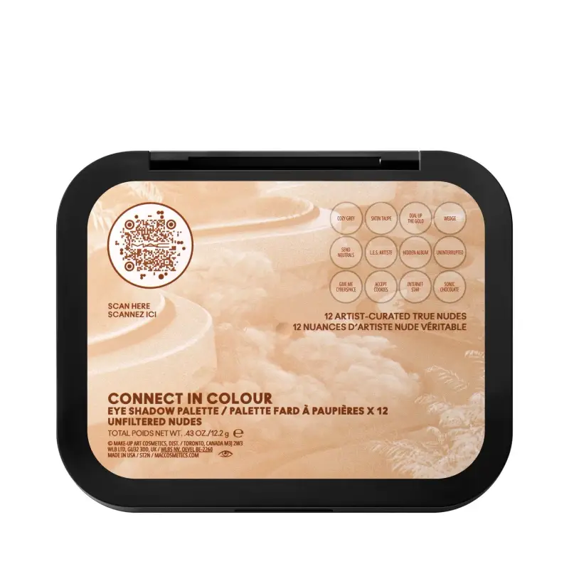Ombretti Connect In Colour Eye Shadow Palette Unfiltered Nudes - Ombretti, Palette miniatura 4