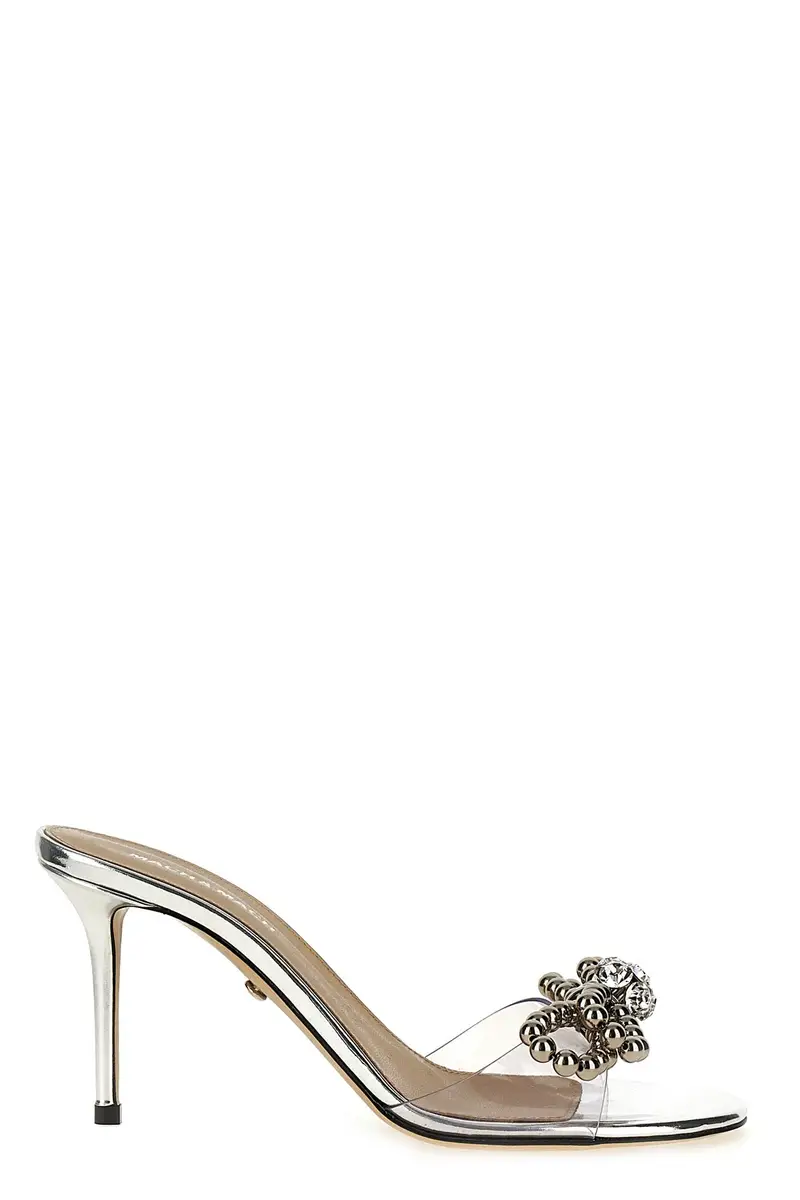 Sandalo Stud Bow Argento