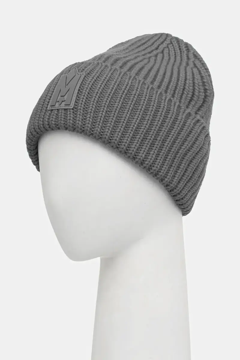 berretto in lana colore blu JUDE-MZ Grigio miniatura 2