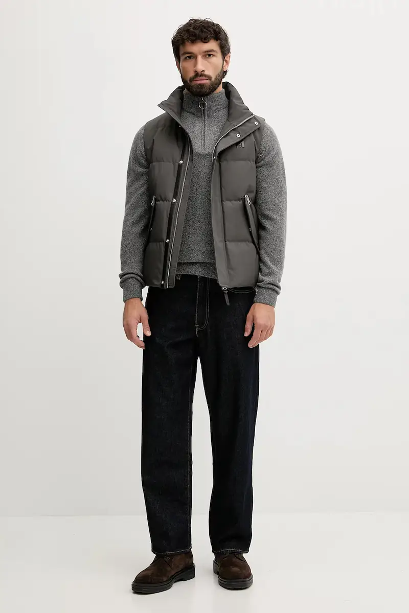 gilet in piuma colore grigio JOSEPH miniatura 2