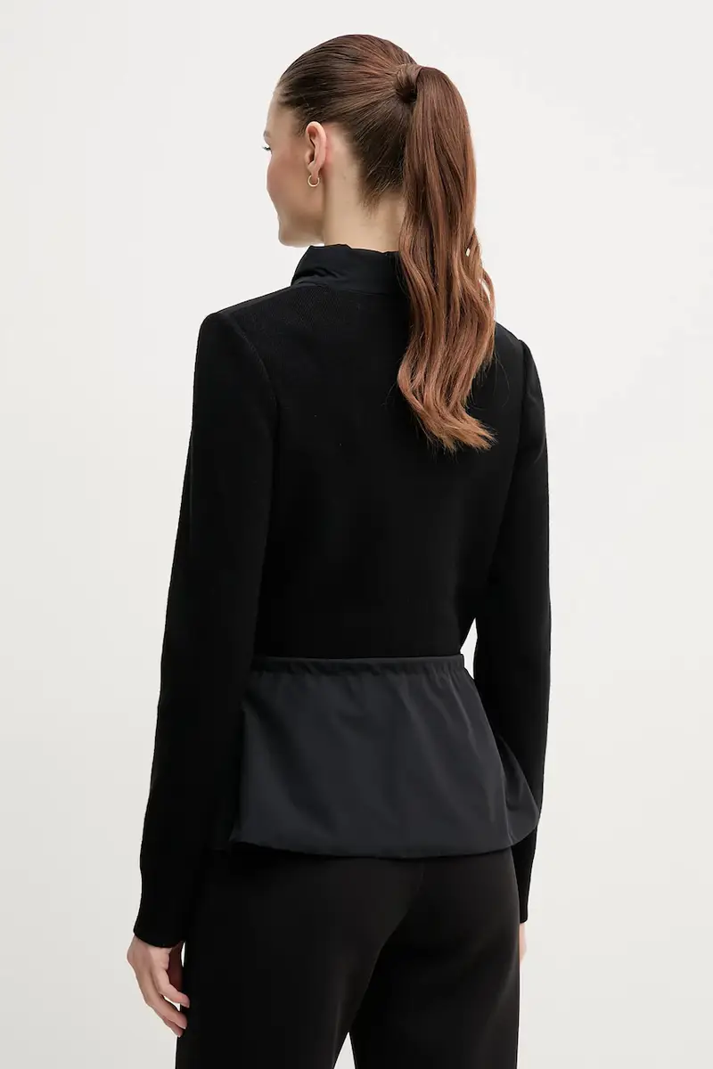 piumino con aggiunta di lana colore nero LAIKA.Z miniatura 3