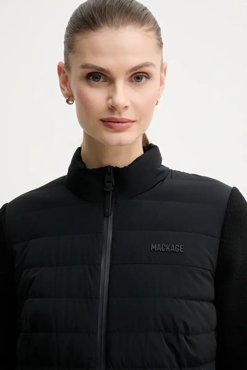 piumino con aggiunta di lana colore nero LAIKA.Z miniatura 4