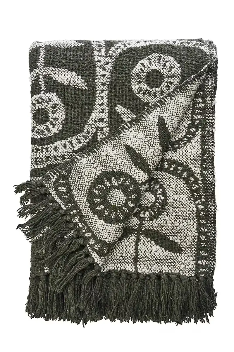 copriletto in cotone 125 x 175 cm colore verde