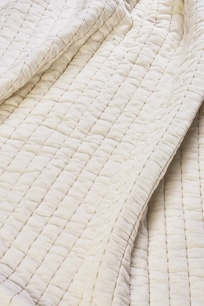 copriletto in cotone cm Beige miniatura 2