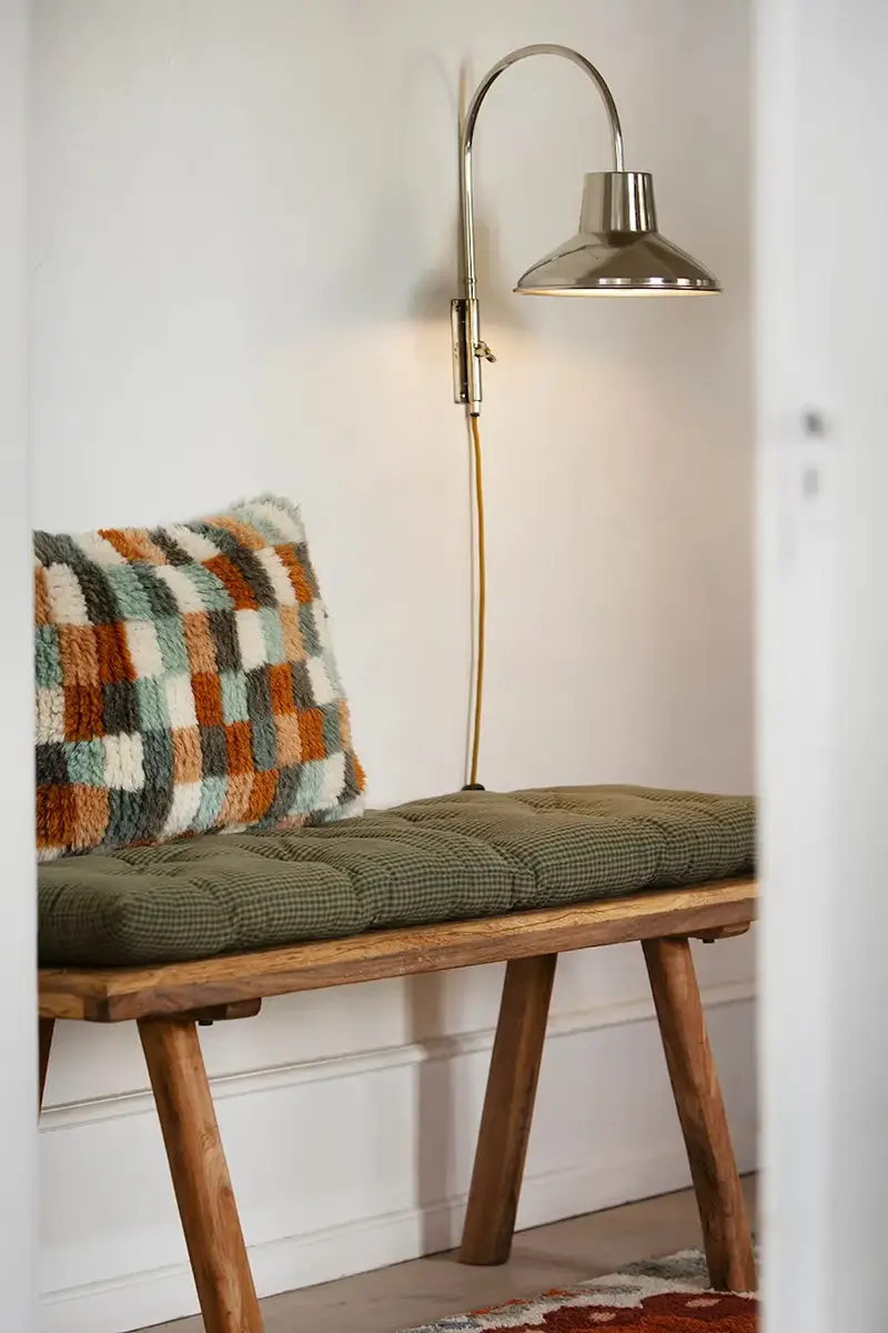 fodera decorativa per cuscino con lana 40 x 60 cm Multicolore miniatura 2