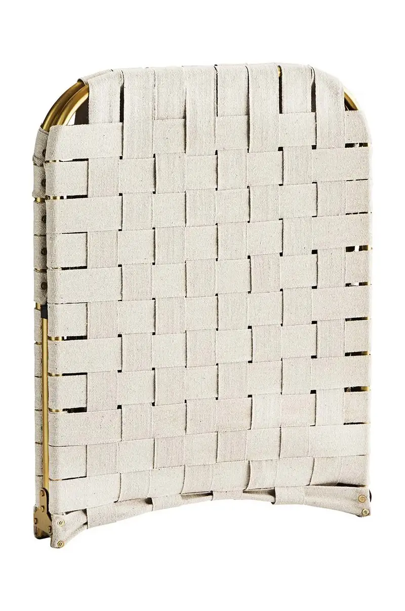 Madam Stoltz Lettino Pieghevole Multicolore in Materiale Liscio miniatura 2