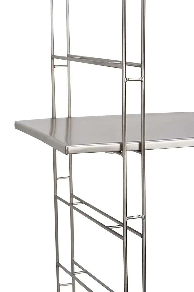 scaffale a parete 76 x 26 x 21 cm Grigio miniatura 2