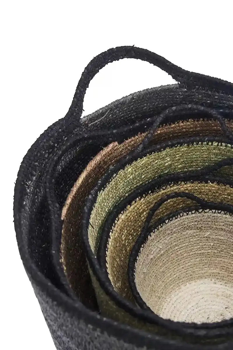 set cestini portaoggetti pacco da 5 Multicolore miniatura 2