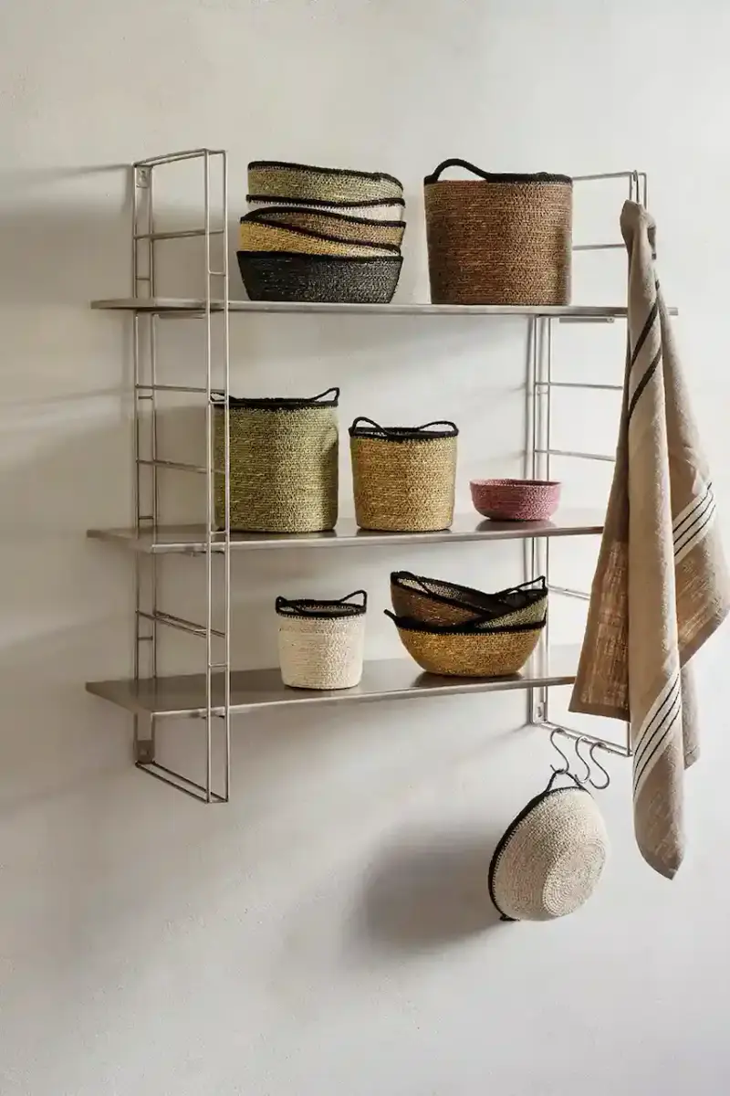 set cestini portaoggetti pacco da 5 Multicolore miniatura 3