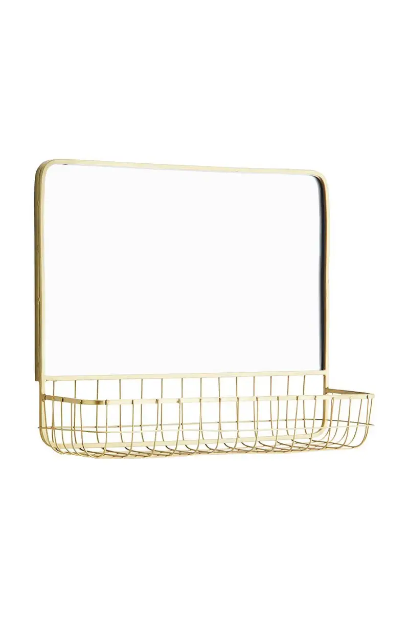 Madam Stoltz Specchio con Mensola beige