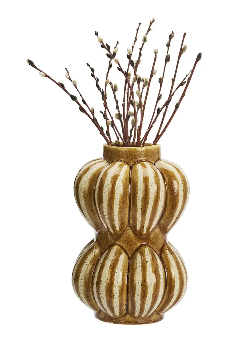 vaso decorativo 22 x 32 cm Arancione miniatura 2