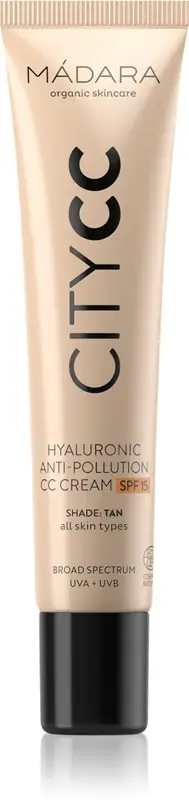 Madara City Cc Cream Anti-inquinamento Hyaluronic Spf15 Tan 40ml