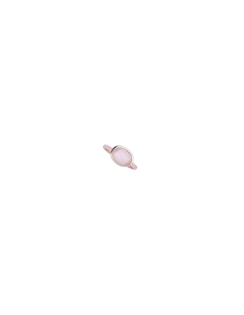 Anello regolabile MADI Lucciole in argento 925 placcato oro rosa con pietra nude F_3923015