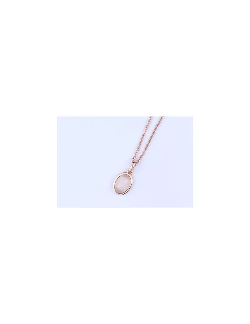 Collana pendente MADI Lucciole in argento 925 placcato oro rosa con pietra nude F_3922600