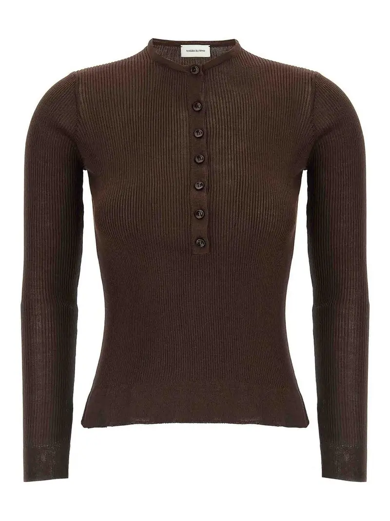 20 maglione di seta Marrone