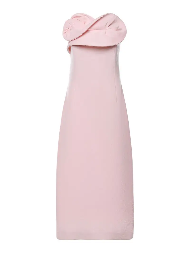 Abito a corsetto in seta Color Carne E Neutri