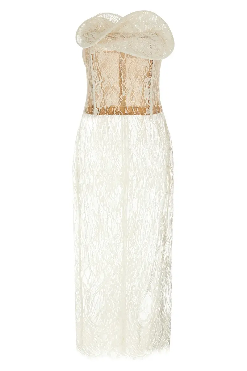 Abito Midi '16' Bianco