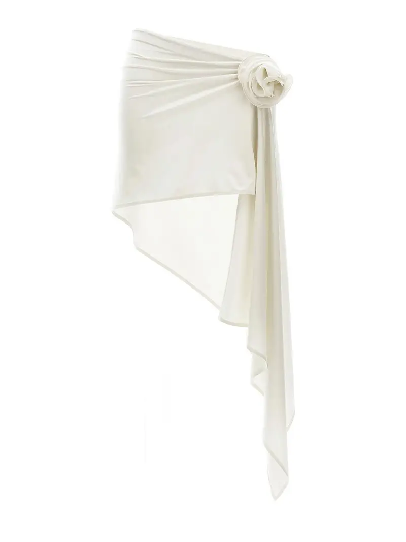 Minigonna asimmetrica Bianco