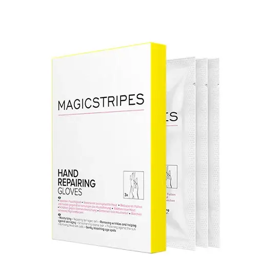 Guanti per la riparazione delle mani Magic Stripes 3 paia kit mani idratante