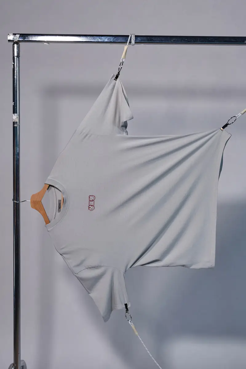 Maglia a Maniche Corte Grigia 100% cotone Boardman PT-M-T-2001 miniatura 2