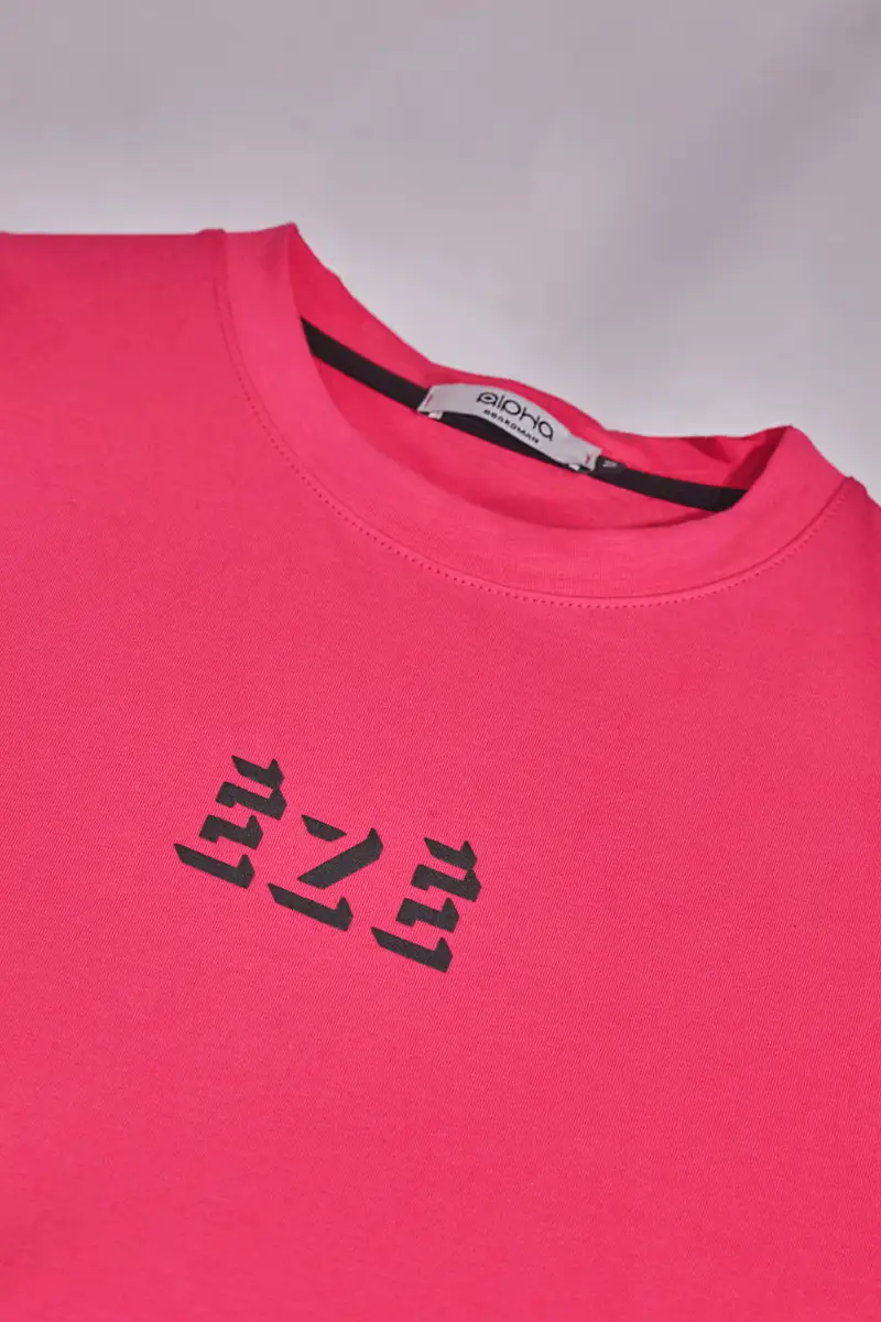 Maglia a Maniche Corte Nera e Fuxia Made in Italy Boardman Alpha 2 miniatura 3