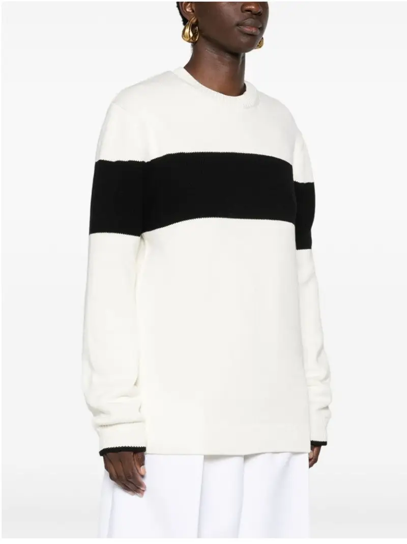 Maglia a righe a contrasto miniatura 2