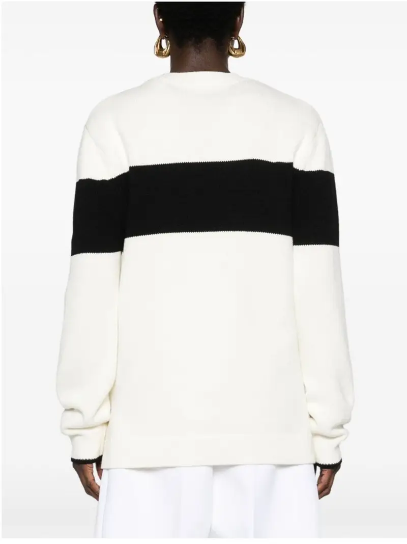 Maglia a righe a contrasto miniatura 3