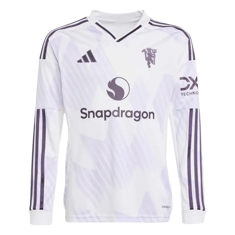 Maglia away a maniche lunghe per bambini Manchester United 2025/26