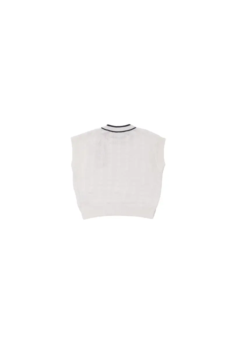 Maglia Bambina GUESS White Sweater vest miniatura 2