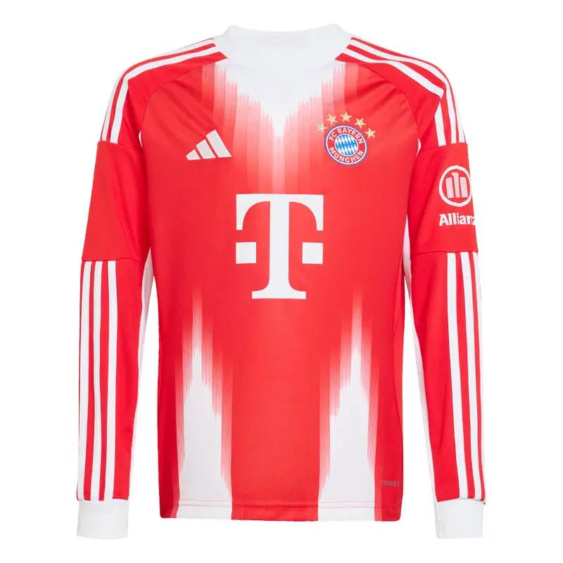 Maglia casalinga a maniche lunghe per bambini Bayern Monaco 2025/26