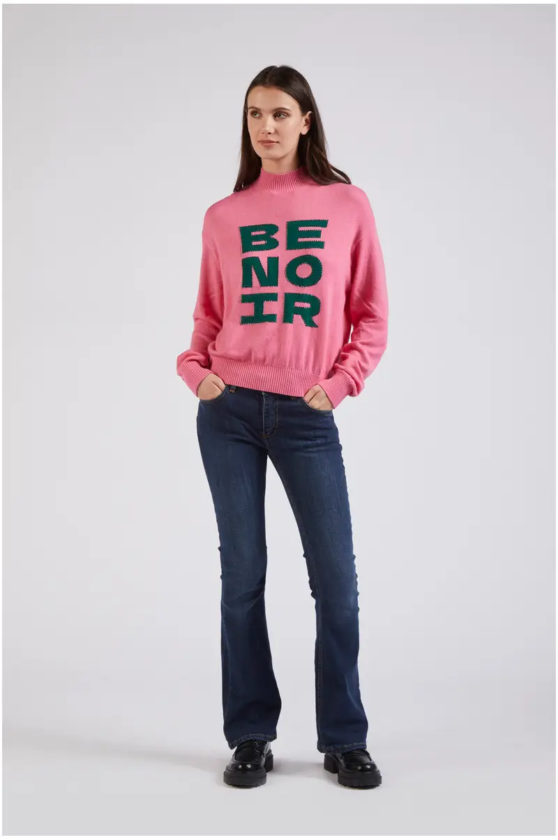 maglia collo a ciclista be noir bubble gum xs