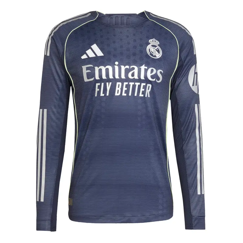 Maglia da trasferta autentica a maniche lunghe Real Madrid 2025/26