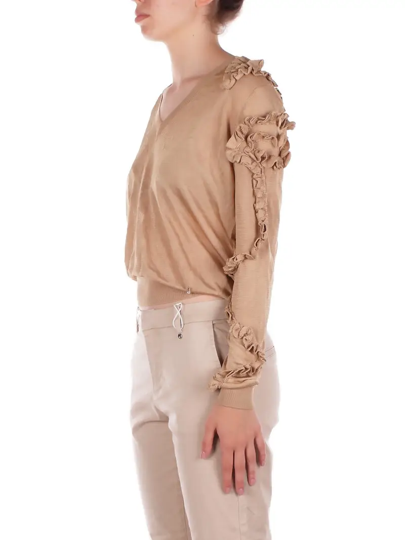 Maglia Donna LIU JO Caramello Ecs maglia chiusa m/l miniatura 2