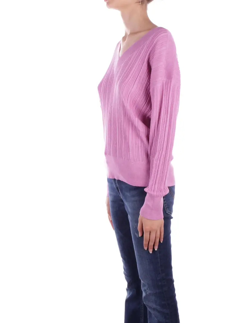 Maglia Donna LIU JO Lilla Maglia chiusa m/l over miniatura 2