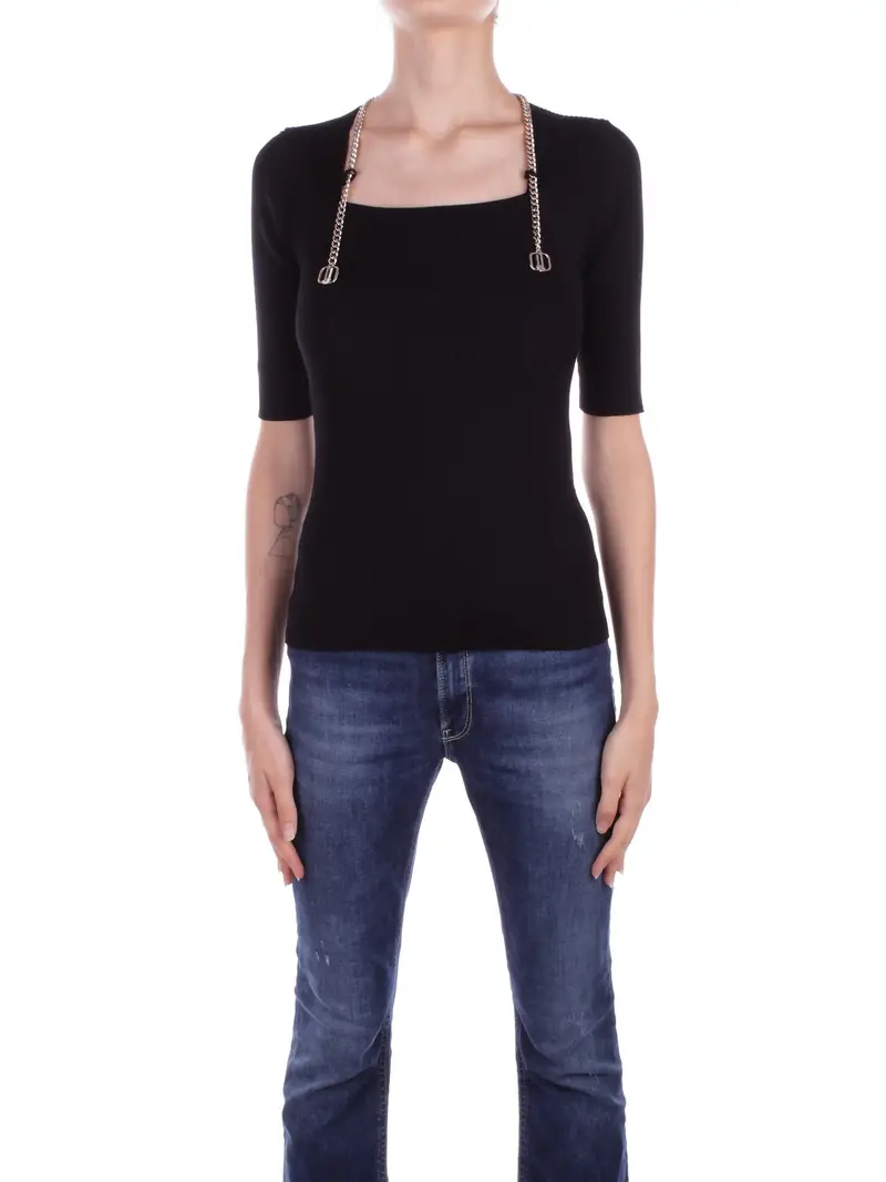 Maglia Donna LIU JO Nero Maglia chiusa man. gomito